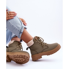 Botas De Mujer Con Piel De Oveja Jette Verde 8