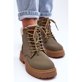 Botas De Mujer Con Piel De Oveja Jette Verde 6