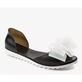 Sandalias Meliski negras con lazo S5-3 negro 1
