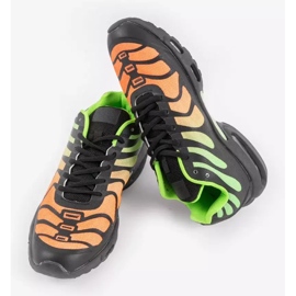Zapatillas deportivas de hombre 15009-Q negras y verdes negro 4