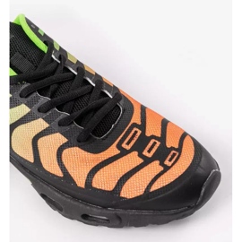 Zapatillas deportivas de hombre 15009-Q negras y verdes negro 5