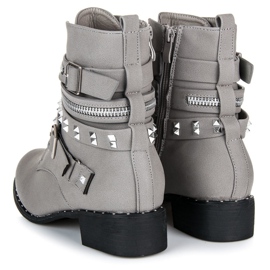 Vices New Collection Botas de rock workery gris 2