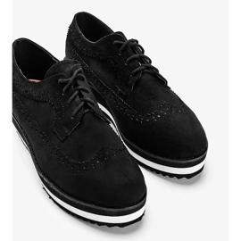 Zapatos de ante negro con suela Camryn alta 4