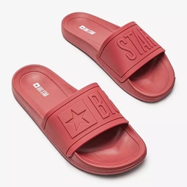 Pantuflas Lopez de hombre Big Star rojas rojo 2