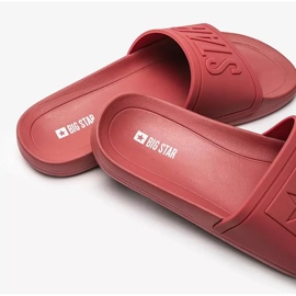 Pantuflas Lopez de hombre Big Star rojas rojo 4