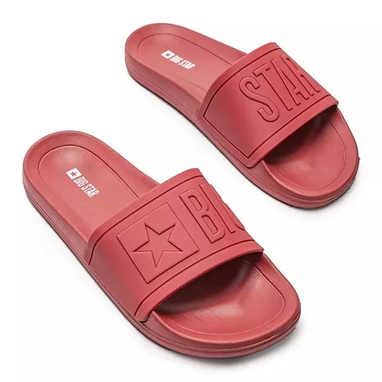 Pantuflas Lopez de hombre Big Star rojas rojo 1