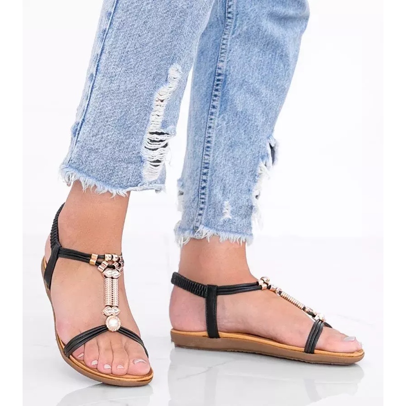 Sandalias mujer Liva negro 1