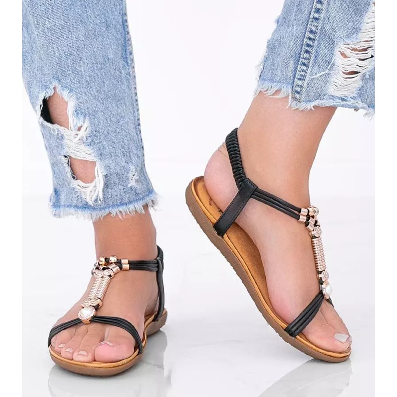 Sandalias mujer Liva negro 2