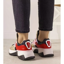 Deportivas doradas con suela alta Spring negro 2 Deportivas doradas con suela alta Spring negro 2