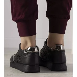 Zapatillas deportivas negras con estampado Festival calado negro 3