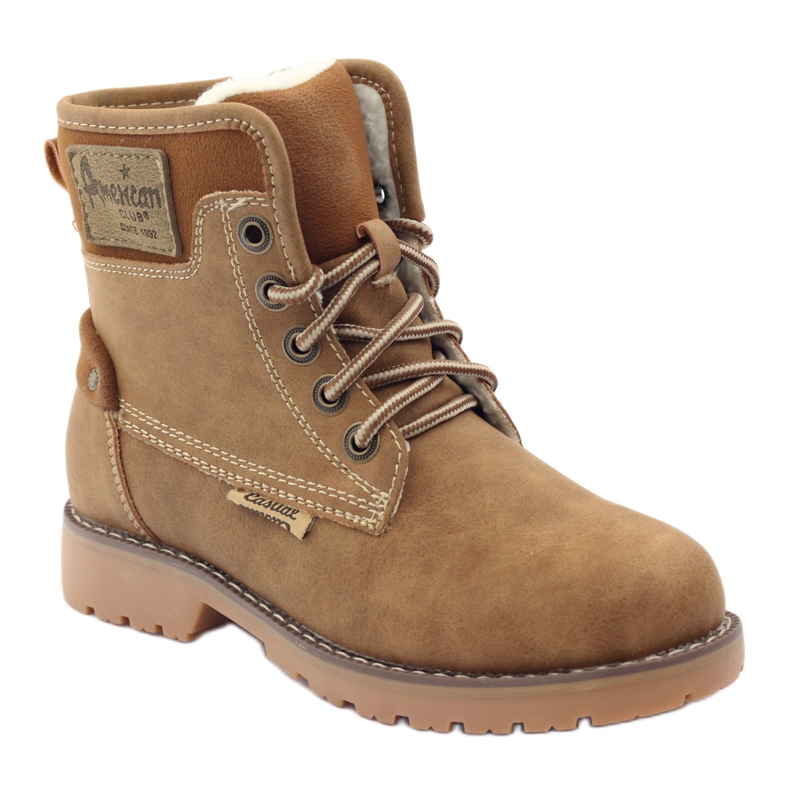 American Club Botas de invierno, botas, zapatillas, camello americano 1904 marrón multicolor 1