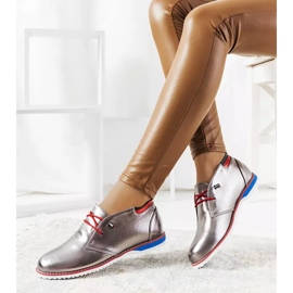 Zapatos plateados de mujer de Reyes plata 2