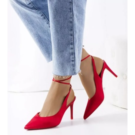 Tacones rojos con ribete Anneli 1 Tacones rojos con ribete Anneli 1