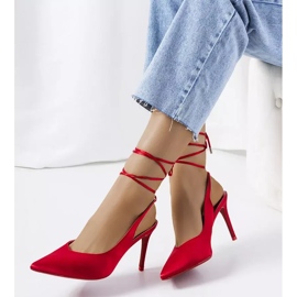 Tacones rojos con ribete Anneli 3