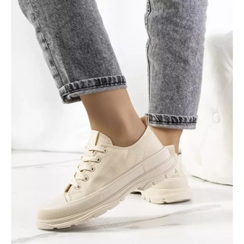 Deportivas beige con suela gruesa Beat 2 Deportivas beige con suela gruesa Beat 2