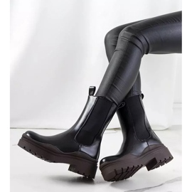 Botas negras con suela marrón Nester negro 2