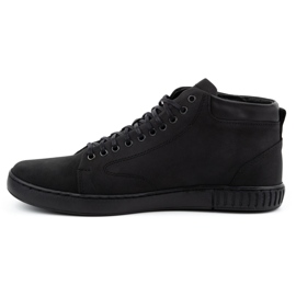 Polbut Zapatos creepers hombre piel 2108sw negro 1