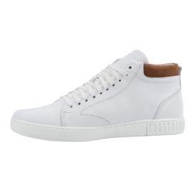 Polbut Zapatos creepers hombre piel 2108sw blanco 1