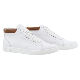 Polbut Zapatos creepers hombre piel 2108sw blanco 2