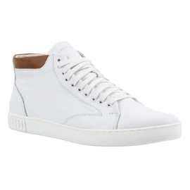 Polbut Zapatos creepers hombre piel 2108sw blanco 6