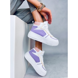 Zapatillas altas Storm BLANCO / MORADO 5