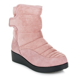 Seastar Botas de nieve con velcro rosa 1