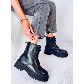 Botas con plataforma Hamel NEGRO/AZUL 2