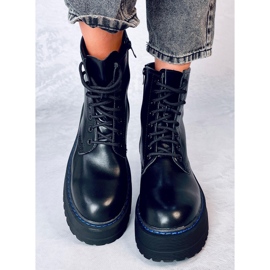 Botas con plataforma Hamel NEGRO/AZUL 5