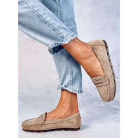 Mocasines mujer Deys Caqui beige 2