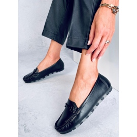 Mocasines clásicos con plantilla de piel Debell Negro 5