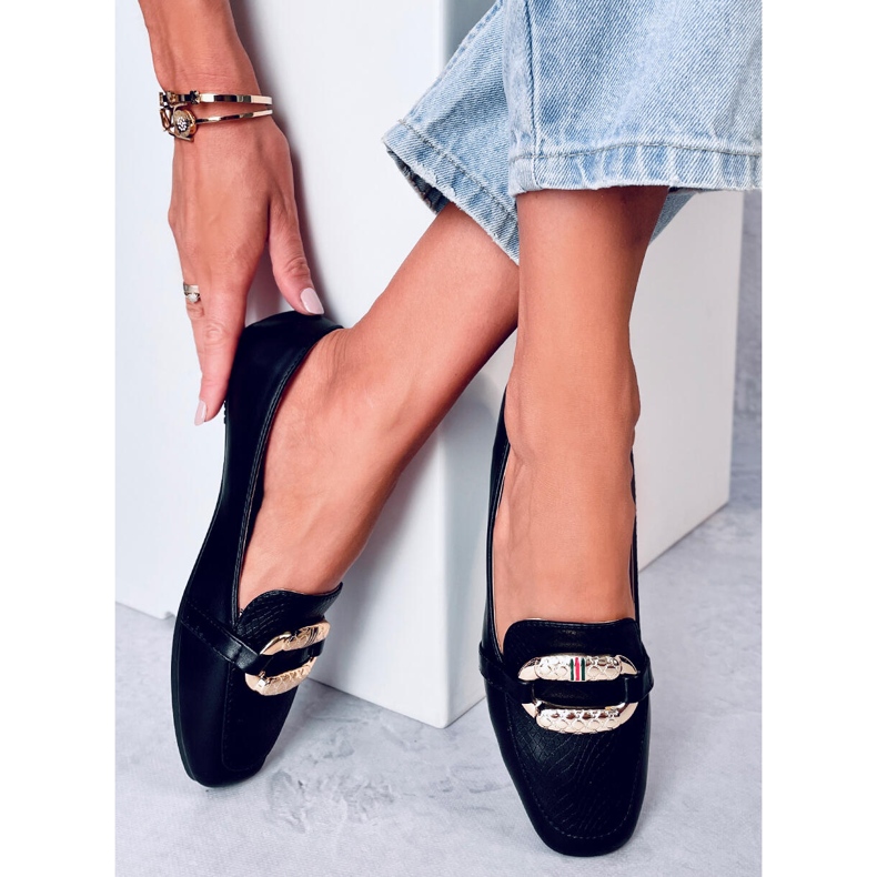 Mocasines mujer Saimon Negro 1