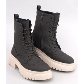 Aubert Botas verdes con cordones 1