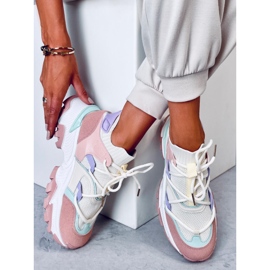 Zapatillas con cuña coloridas de Beals Pink rosado 4