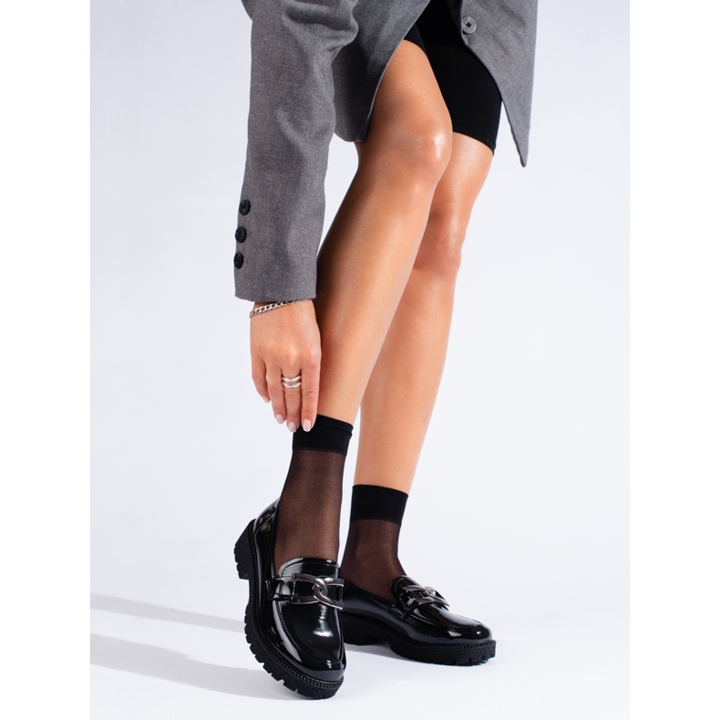 W. Potocki Mocasines mujer lacados Potocki negro 1 W. Potocki Mocasines mujer lacados Potocki negro 1