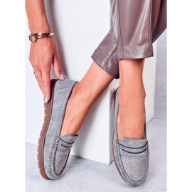 Mocasín ante con plantilla de piel Marit Gris 2
