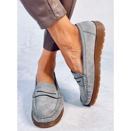 Mocasín ante con plantilla de piel Marit Gris 5