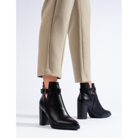 Botas de mujer clásicas negras con aberturas Shelovet negro 2