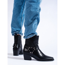 Botas cowboy negras de mujer de Shelovet negro 1