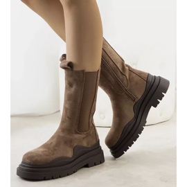 PA1 Botas plataforma Algade marrón 1