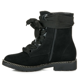 Vices New Collection Botas con cordones anchos negro 3
