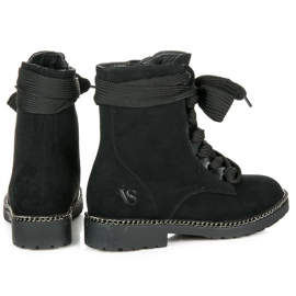 Vices New Collection Botas con cordones anchos negro 4