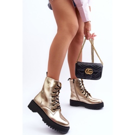 FB2 Botas Obrera Piel Metalizada Teflorna Dorada dorado 6