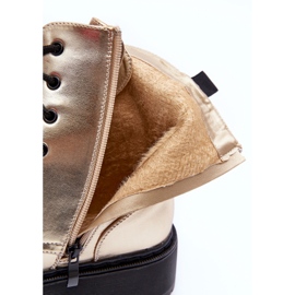 FB2 Botas Obrera Piel Metalizada Teflorna Dorada dorado 2