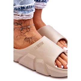 Pantuflas ligeras de espuma Big Star para mujer LL274593 Beige 2