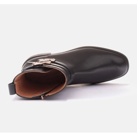 Marco Shoes Botas con hebilla dorada. negro 5