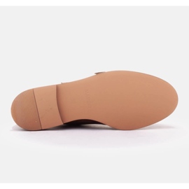 Marco Shoes Monjes de piel auténtica marrón 6