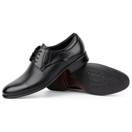 Kampol Zapatos formales hombre piel 324KAM negro 4