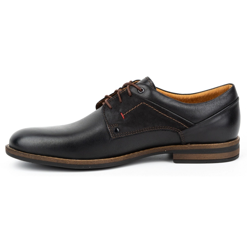 Kampol Zapatos hombre casual elegante piel 333KAM negro 1