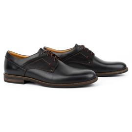 Kampol Zapatos hombre casual elegante piel 333KAM negro 3
