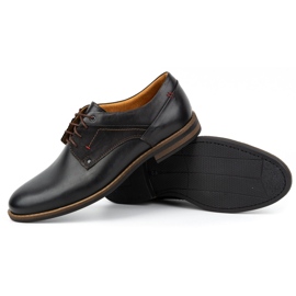 Kampol Zapatos hombre casual elegante piel 333KAM negro 4